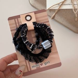 Ensemble de bandeaux élégants en dentelle rétro pour femmes avec élastique à haute élasticité - Accessoire pour cheveux, cadeau de fête - Product Image 4