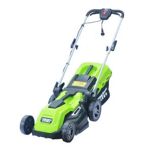 Shall 6105 Best Electric Lawn Mower Corded Hand Push Electric Lawn Mowers Powerful 1600W 40L Carton Box Garden 125cc Green 60MM