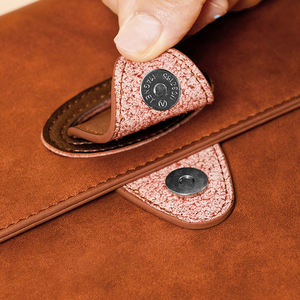 Carpeta de Papel Personalizada, Bolsa de Cuero PU para Suministros de Oficina, Portafolio, Bolsa de Almacenamiento de Documentos Comerciales <span class=keywords><strong>con</strong></span> Bolsillos - Product Image 4