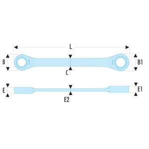 Facom-64.1/2X9/16นิ้วประแจวงล้อตรง-3148517428058ประแจวงล้อ - Product Image 3