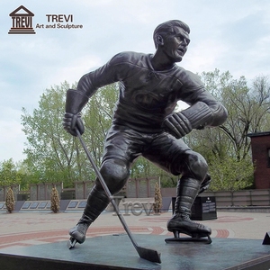 Statuetta di sciatore in bronzo scultura in metallo uomo sportivo personalizzato moderno - Product Image 2