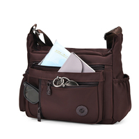 Sac à bandoulière pour femme, tendance, style coréen, couleur unie, simple, de haute qualité, en nylon haute densité