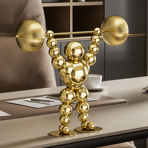 Nouveauté, figurine en acier inoxydable de conception moderne faite à la main, idéale pour le bureau ou la maison, présentoir de table unique, prix de gros - Product Image 4