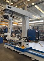 Robot de soudage industriel intelligent sur rail au sol pour la construction de structures en acier – Machine de soudage robotisée automatique