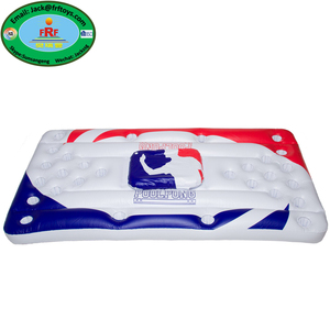 Table de beer pong gonflable en PVC pour piscine avec glacière intégrée, idéale pour les fêtes aquatiques - Product Image 2