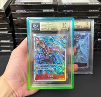 Protecteur de carte gradée PSA/BGS 35PT en TPU à paillettes dégradées avec panneau arrière en acrylique transparent et protection antichoc