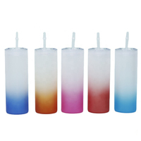 20 oz Clair 12oz Bière Givré Enduit Verre Bouteille D'eau de Soude Peut En Forme 16oz Mason Jar Sublimation Peut En Verre Avec Couvercle En Bambou