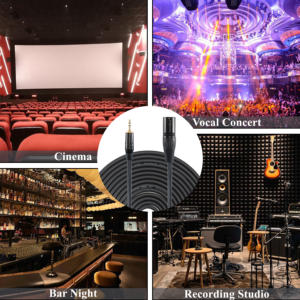 Câble 3,5 mm vers XLR mâle, non symétrique, <span class=keywords><strong>mini</strong></span>-<span class=keywords><strong>jack</strong></span> 1/8 pouce, TRS, stéréo, microphone, câble audio, 2 mètres, pour smartphone vers console de mixage - Product Image 6