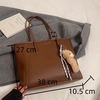 Nouvelle collection 2026 : Sacs fourre-tout en cuir PU grande capacité pour femme – Sacs d'épaule été, automne, hiver