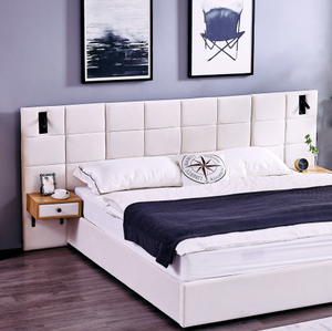 Modern Luxury King Size Wood Frame Bed <b>Set</b> Wholesale Home Furniture Adjustable for Living Room Includes Fabric Components - Product Image 6