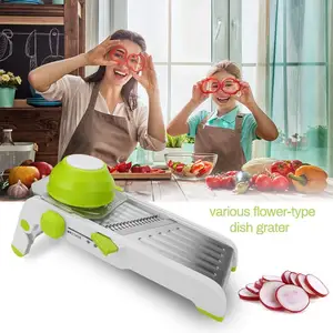 Drop Shipping Kitchen Vegetable Slicer Cutter Manual Adjustable Mandoline Slicer Dicer with Stainless Steel