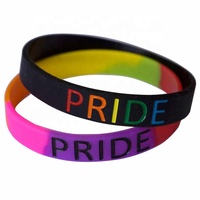 18 types de bracelets en silicone nautiques imperméables personnalisés LGBT arc-en-ciel, six couleurs, pour la fierté gay et lesbienne, fête, défilé