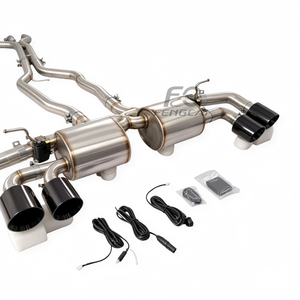 Tubos de Escape Catback de Alta Calidad en Acero Inoxidable SS304 con Válvula y Silenciador para Porsche Cayenne 958 3.0T V6 2011-2017 para Mejorar el Torque a Baja Velocidad - Product Image 6