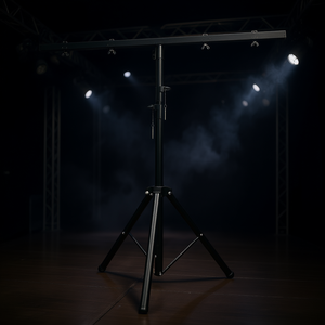 Soporte de luces DJ de 5 núcleos, sistema de truss de iluminación de escenario con barra en T ajustable de 100 pulgadas de altura - Product Image 2