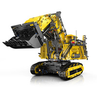 Serie de Ingeniería: Excavadora Eléctrica a Control Remoto, Modelo de Juguete Mecánico Tecnológico, de Alta Dificultad para Armar