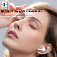 Écouteurs sans fil TWS de qualité supérieure avec suppression du bruit, son HiFi Bass, Bluetooth, ANC, écouteurs intra-auriculaires