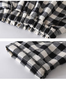 Ensembles de vêtements pour enfants, pantalons en jean à carreaux pour enfants avec imprimé cactus de la boutique en ligne en gros - Product Image 6