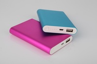 Batterie Externe Ultralégère en Alliage d'Aluminium 10000 mAh pour Smartphone, Power Bank Métallique 10000 mAh