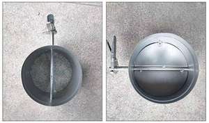 Peredam pengendali Volume Manual, peredam pipa bulat untuk Saluran - Product Image 4