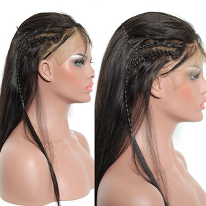 100% pelucas de encaje de cabello humano Natural pelucas 100% atado a mano de pelo Remy indio virginal de la Virgen del pelo cortado de chicas jóvenes - Product Image 3