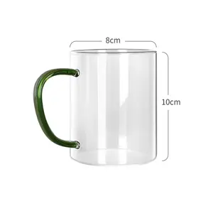 Nieuwe Stijl Water Glas Koffie Melk Cup Thee Cup Hoge Borosilicaat Grote Capaciteit Cup Mok Met Handvat