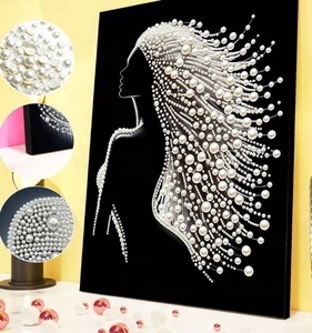 Peinture Diamant 3D DIY avec Perles et Cadre en Bois 30x40cm, Grandes Perles, Décoration Créative Faite à la Main, Cadeau pour la Maison - Product Image 4