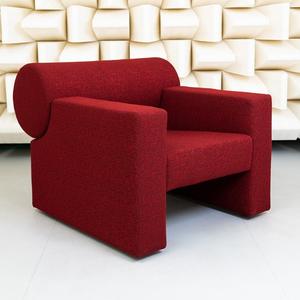 Sillón Moderno Minimalista de Tela para Sala de Estar, Estilo Sofá Nube Roja para Apartamentos Pequeños - Product Image 2