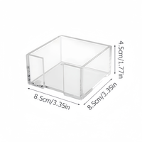 Support de notes autocollantes en acrylique, distributeur de notes adhésives pour la chambre et l'organisation du bureau