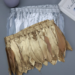 Coque metálico de 10-12 pulgadas, flecos de plumas, adorno de <span class=keywords><strong>gallo</strong></span> dorado y plateado para graduación y decoración de patio de Carnaval del Día de San Valentín - Product Image 6