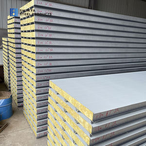 Porte murale isolée dédiée intégrée pour entrepôt, atelier, panneaux sandwich en <span class=keywords><strong>laine</strong></span> <span class=keywords><strong>de</strong></span> roche, résistante au feu, industrielle, pour le stockage du vent - Product Image 3