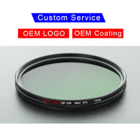 Filtre CPL personnalisable OEM personnalisé Filtre polarisant circulaire pour caméra 37mm 58mm 67mm 77mm 82mm