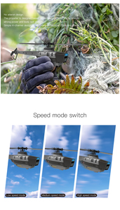 C128 6 trục duy nhất mái chèo trinh sát máy bay trực thăng mà không cần ailerons quang vị trí dòng chảy máy bay với máy ảnh 720P RC diễn viên đóng thế máy bay trực thăng - Product Image 6