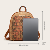 Kustomisasi tas bahu kasual Anti Maling kulit PU tas Satchel wanita modis ransel wanita