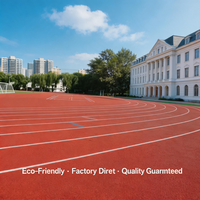 Piste d'athlétisme synthétique non poreuse pour écoles, 15 mm, haute performance, fourniture directe d'usine pour les stades en Australie