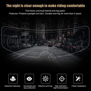 PET Anti Pioggia Moto Casco <span class=keywords><strong>Pellicola</strong></span> di Schermo Anti-Nebbia Impermeabile Casco di Protezione Dello Schermo - Product Image 6