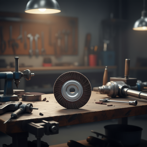 Disque à lamelles Fervi en oxyde d'aluminium, tissu perforé 115 mm pour le meulage des métaux - Product Image 3