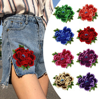 Patch brodé de fleurs personnalisé en usine, patch laser pour vêtements, applique