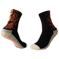 Chaussettes de football pour hommes personnalisées en gros, séchage rapide, respirantes, antidérapantes avec coussinets en caoutchouc, pour le football, le basketball et autres sports