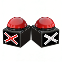 Buzzer de réponse sans fil à piles, facile à utiliser, sans câblage requis, bouton de jeu portable pour tous les scénarios