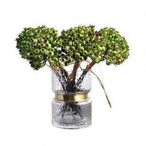 Bouquets de fruits artificiels faits main (<span class=keywords><strong>Baies</strong></span>, Cynorhodons, Aubépines, Pommes crabapple) en plastique écologique 32CM pour la décoration intérieure et les mariages - Product Image 1