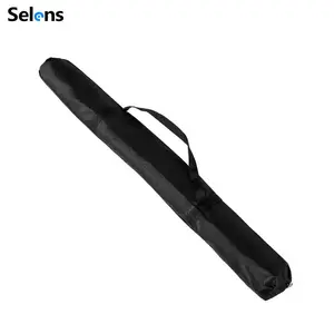 Selens 118cm 46.4x3.15inフォトスタジオライトスタンド一脚用ショルダーストラップ付き三脚キャリングケースバッグ