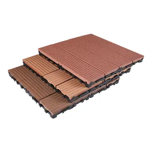 High Quality Wpc Tile Crack-Resistant Wood Plastic Composite Decking For Balcony And Terrace