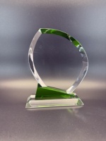 Trophée personnalisé en cristal en forme de goutte d'eau avec gravure laser gratuite – Récompense en cristal en forme de goutte pour événements d'entreprise et reconnaissance des performances