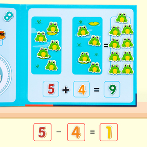 Libro Educativo di Aritmetica per Bambini, Gioco di Puzzle per l'Apprendimento dei Numeri, Addizione e Sottrazione - Product Image 5
