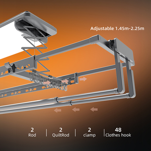 Elektrische 35KG kledinghanger opvouwbaar aluminium automatische wasrek droogrek slim elektronisch type voor balkon/slaapkamer - Product Image 2