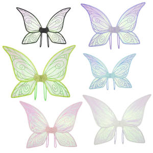 Haute qualité papillon ailes décor étincelle <span class=keywords><strong>elfe</strong></span> <span class=keywords><strong>ange</strong></span> fée accessoires pour enfants Halloween fête faveur fournitures emballées dans un sac - Product Image 1