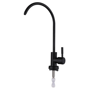 Grifo de Cocina Negro de Acero Inoxidable 304, Monomando, Montaje en Encimera, Estilo Minimalista, Dispensador de Agua Pura - Product Image 5
