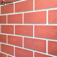 Panneau de ciment moderne de conception de briques simulées Panneau de mur extérieur à motif de briques empilées Matériau de construction à haute durabilité