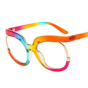 Kacamata bingkai Pria Wanita <span class=keywords><strong>Retro</strong></span> persegi uniseks 2024 mode resep kacamata optik dengan lensa jernih bingkai kacamata - Product Image 6
