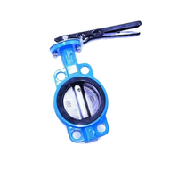 Vanne papillon de type gaufrette avec poignée opération manuelle 2 "-8" pour le contrôle de la canalisation industrielle